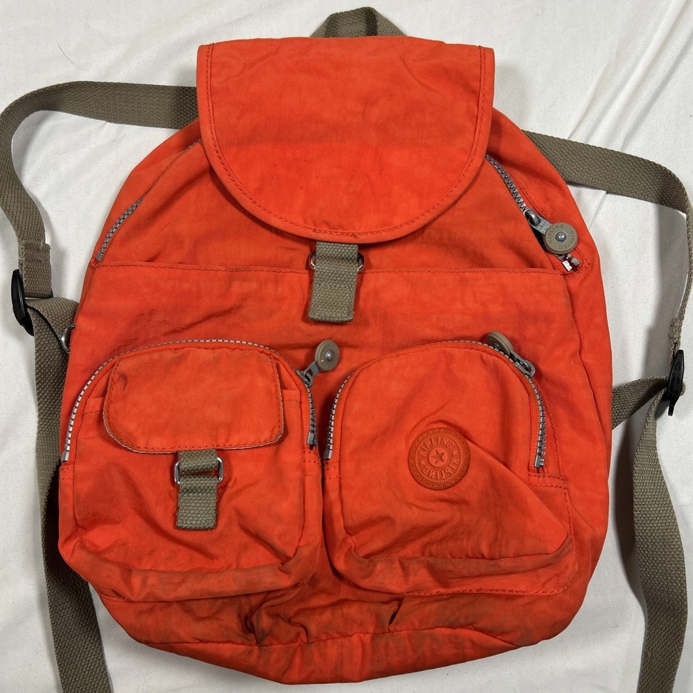 Kipling KI9450-5CU Women's O/S Coral Orange Queenie Backpack